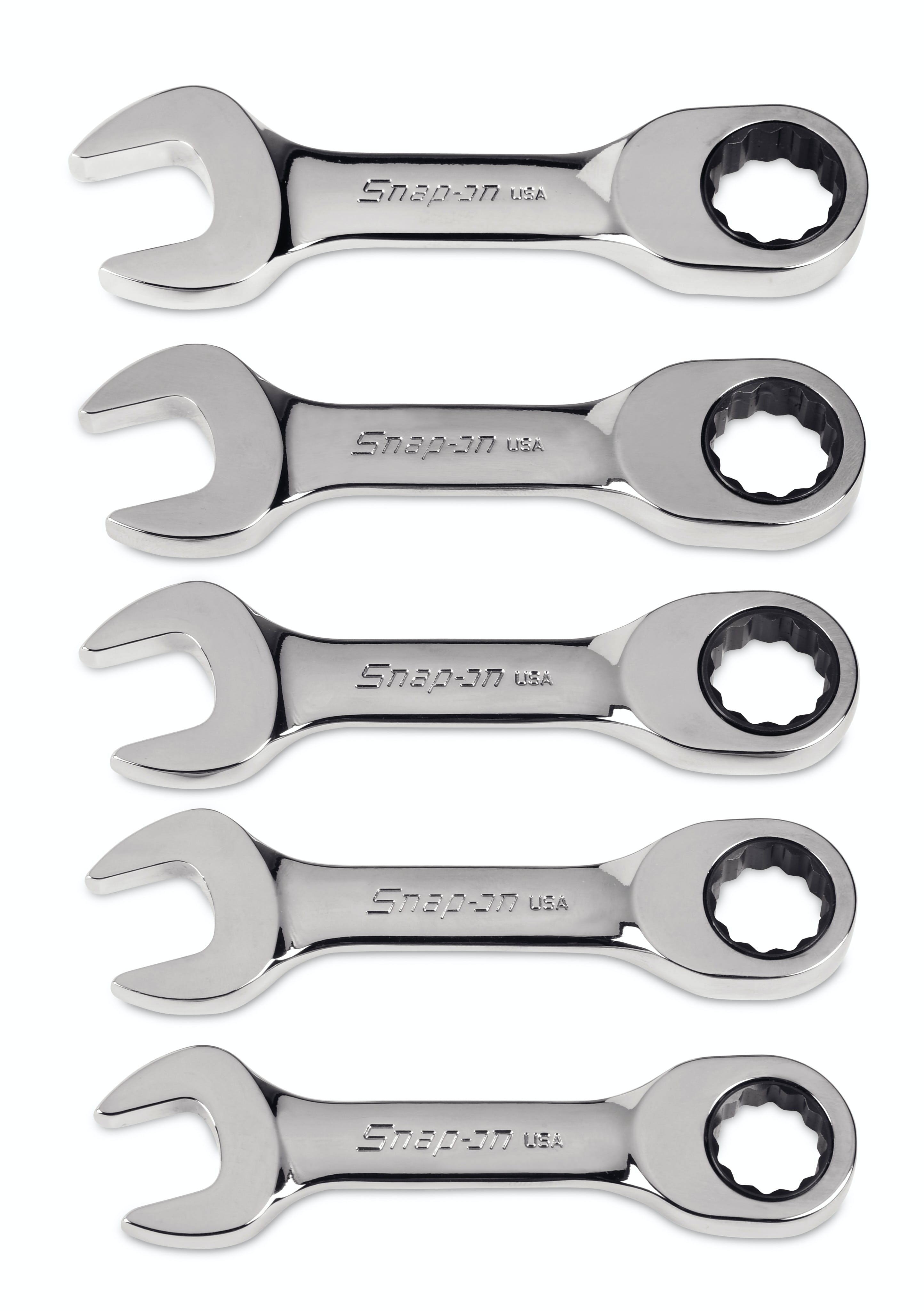 5 pc 12-Point Metric Flank Drive® 0° Offset Short Ratcheting Combination Wrench Set (15-19 mm) | OXKRM705 5 pc 12-Point Metric Flank Drive® 0° Offset Short Ratcheting Combination Wrench Set (15-19 mm) | OXKRM705